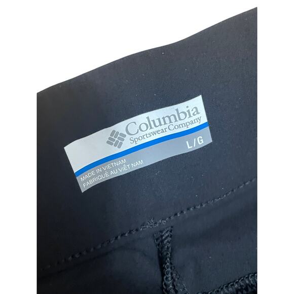 Columbia Women's Large‎ Black Anytime Casual Pull-On Capri Pants Outdoors Hiking - Picture 2 of 5